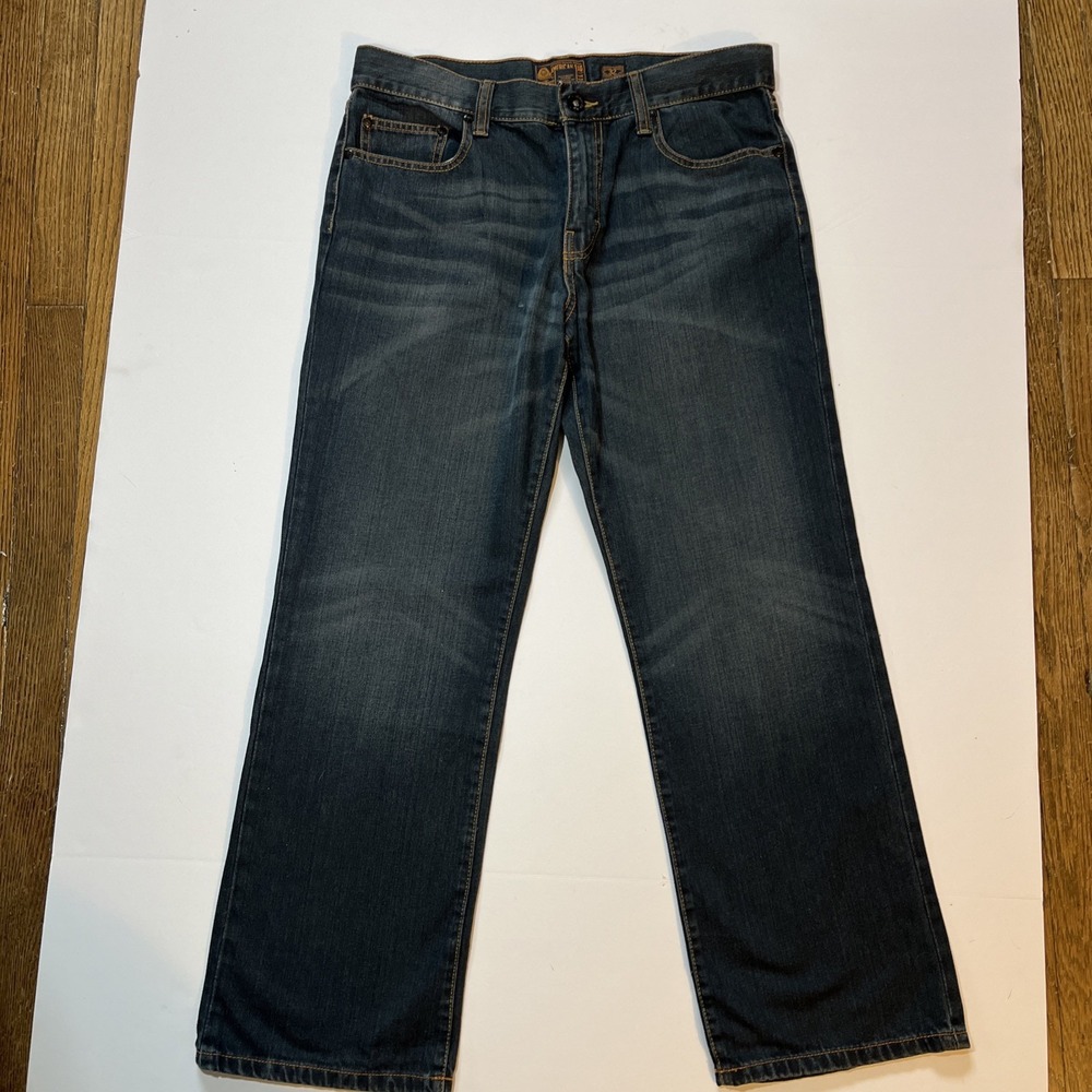 AMERICAN RAG Smith Fit Straight Leg Blue Denim Jeans Men's Size 32 x 30 - Picture 6 of 16